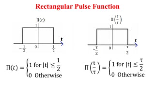 Signals and System UNIT1 Lecture Material | PDF