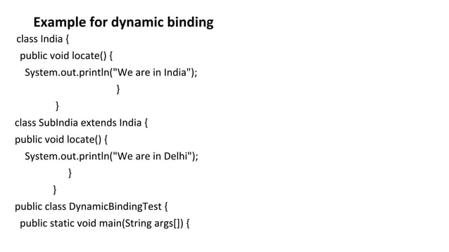 UNIT1- OBJECT ORIENTED PROGRAMMING IN JAVA- AIML IT-SPPU | PDF