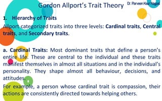 Cardinal Disposition Examples Unit 1 Personality Development, M,Com Part I | PDF