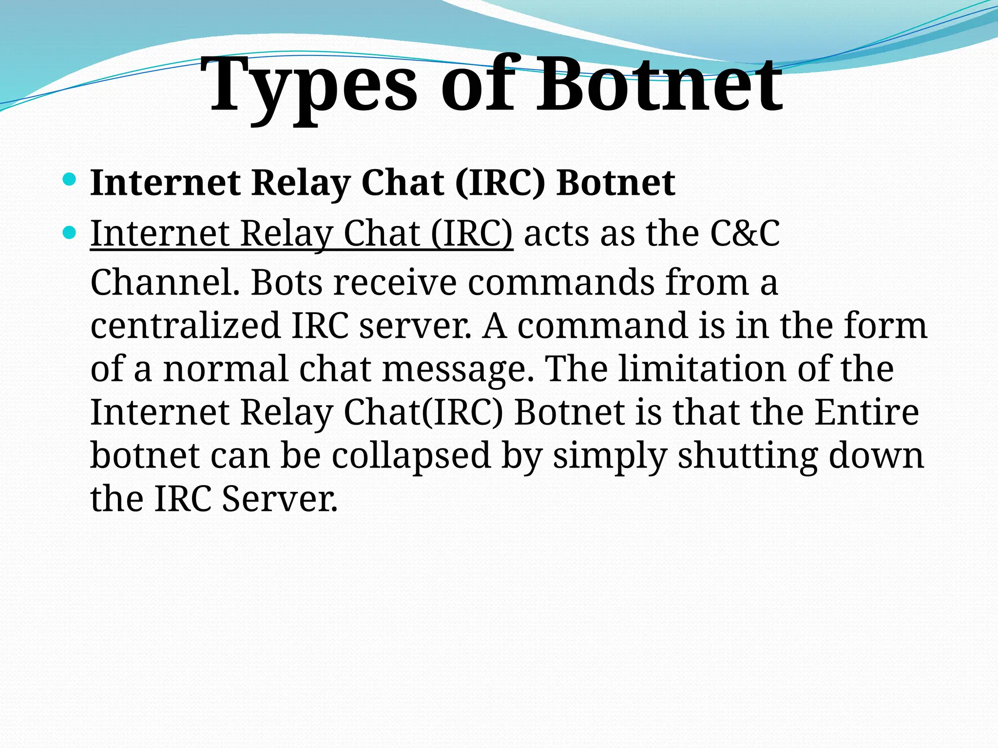 Bot Rirc Paskal unit cyber security BOTNETS Documents.pptx