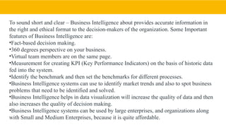 business intelligence and analytics notes | PPTX