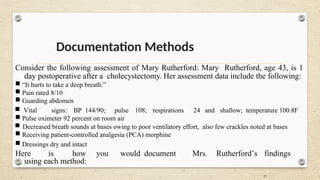 Mary Rutherford Introduction to Health Assessments of health | PPTX