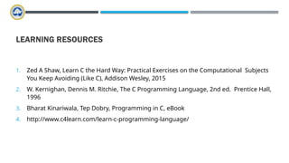 Programming C ppt for learning foundations | PPTX