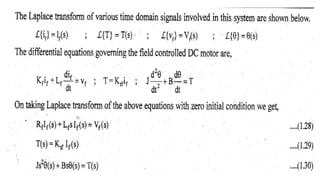 Linear control systems unit 1 power point presentation | PPTX