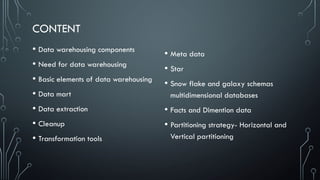 Data Mining and Data Warehousing Presentation | PPTX