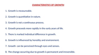 Unit 1.2 Growth and Development of the learner | PPTX