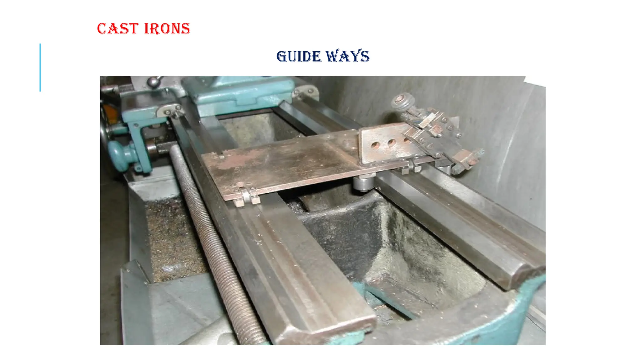 CAST IRONS
Guide Ways
 