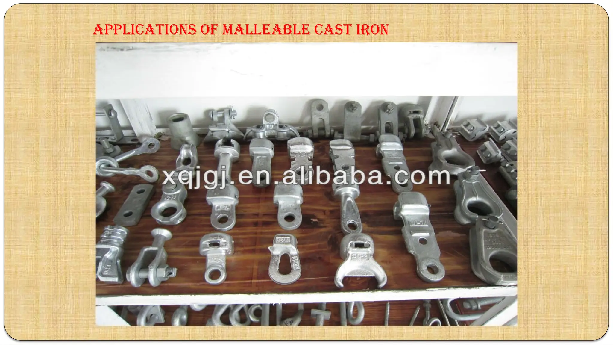 applications of Malleable CAST IRON
 