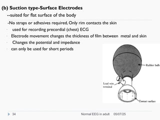 Medical electronics- Bio signal, Electrode, ECG, EEG, PCG | PPT