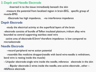 Medical electronics- Bio signal, Electrode, ECG, EEG, PCG | PPT