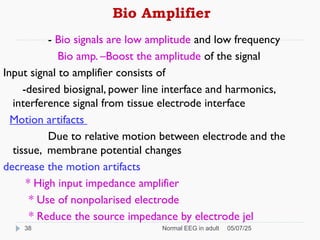 Medical electronics- Bio signal, Electrode, ECG, EEG, PCG | PPT