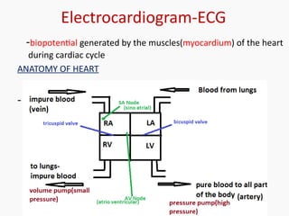 Medical electronics- Bio signal, Electrode, ECG, EEG, PCG | PPT