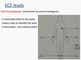 Medical electronics- Bio signal, Electrode, ECG, EEG, PCG | PPT