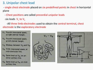 Medical electronics- Bio signal, Electrode, ECG, EEG, PCG | PPT