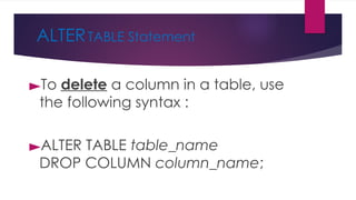 DDL Commands in Database Management System.pptx