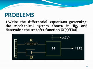 UNIT 1.pptx control system modeling in control | PPTX
