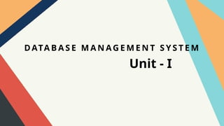 Introduction to database management systems | PPTX