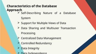 Introduction to database management systems | PPTX