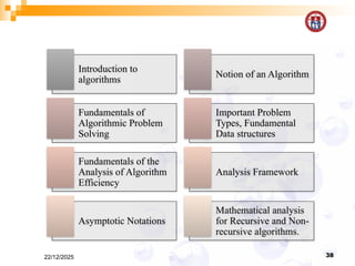 Introduction to Algorithms, Recursive and Non Recursive Algorithms | PPTX