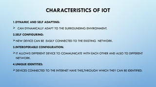 OCS352 Internet of things unit 1 Introduction to Internet of things .pptx