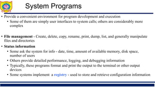 Process management 01 : System Programs | PDF