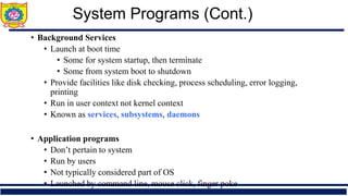 Process management 01 : System Programs | PDF