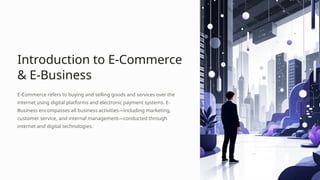 Introduction to E Commerce and its effec | PPTX