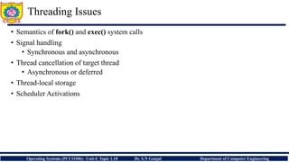 Unit-I Process Management :Threads-Multithreading Models | PDF