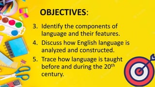 Comprehensive Overview of English Language Structure and Teaching ...