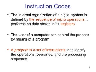 Instruction Code Inside Computer UNIT 1.1.ppt related to instruction cycle flow chart | PPT
