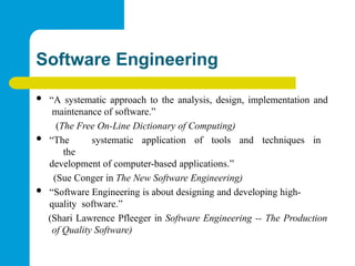 Comprehensive Introduction to Software Engineering Principles and ...