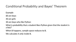 Conditional Probability Distribution Python Understanding Probability, Axioms, Conditional Probability, and Bayes ...