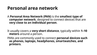 Comprehensive Classification and Analysis of Computer Networks: PAN ...