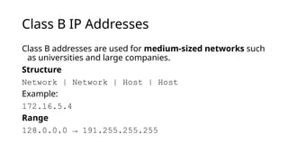 Comprehensive Guide to IP Address Classes and Subnetting in Networking ...