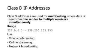 Comprehensive Guide to IP Address Classes and Subnetting in Networking ...