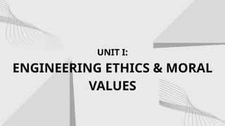 Comprehensive Guide to Engineering Ethics and Core Moral Values | PPTX