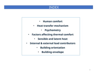 what is human comfort and its fundamentals | PPTX