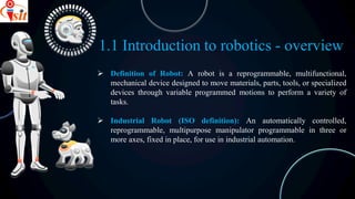 Comprehensive Introduction to Applied Robotics: Components, Principles ...
