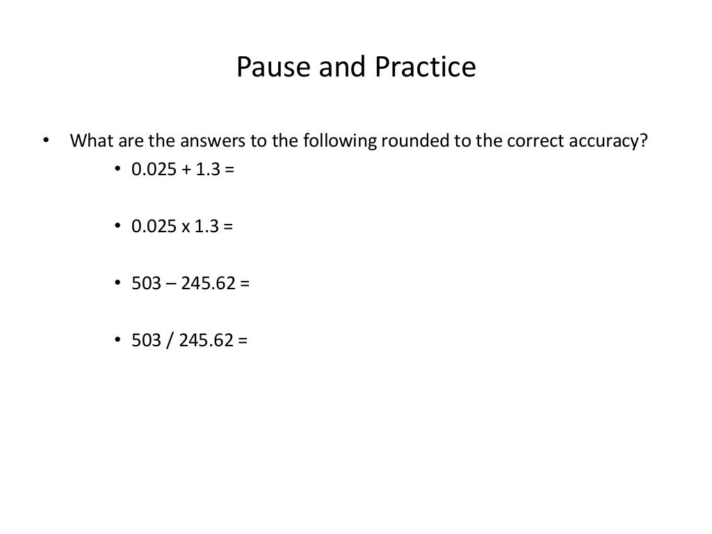 Unit 1 3 significant digits