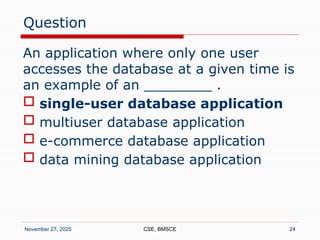 RDBMS - Unit 1 - Introduction to Relational Databases | PPTX