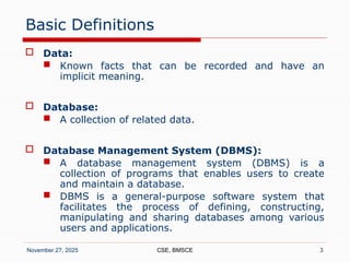 RDBMS - Unit 1 - Introduction to Relational Databases | PPTX