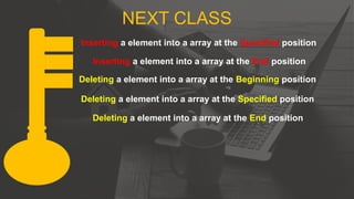 Unit 1- ADT, LIST ADT, ARRAY IMPLEMENTATION, Insertion operation.pptx