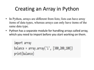 Unit 1 array based implementation | PPT | Free Download
