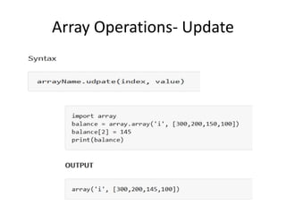 Unit 1 array based implementation | PPT