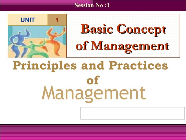 Basic concept of management