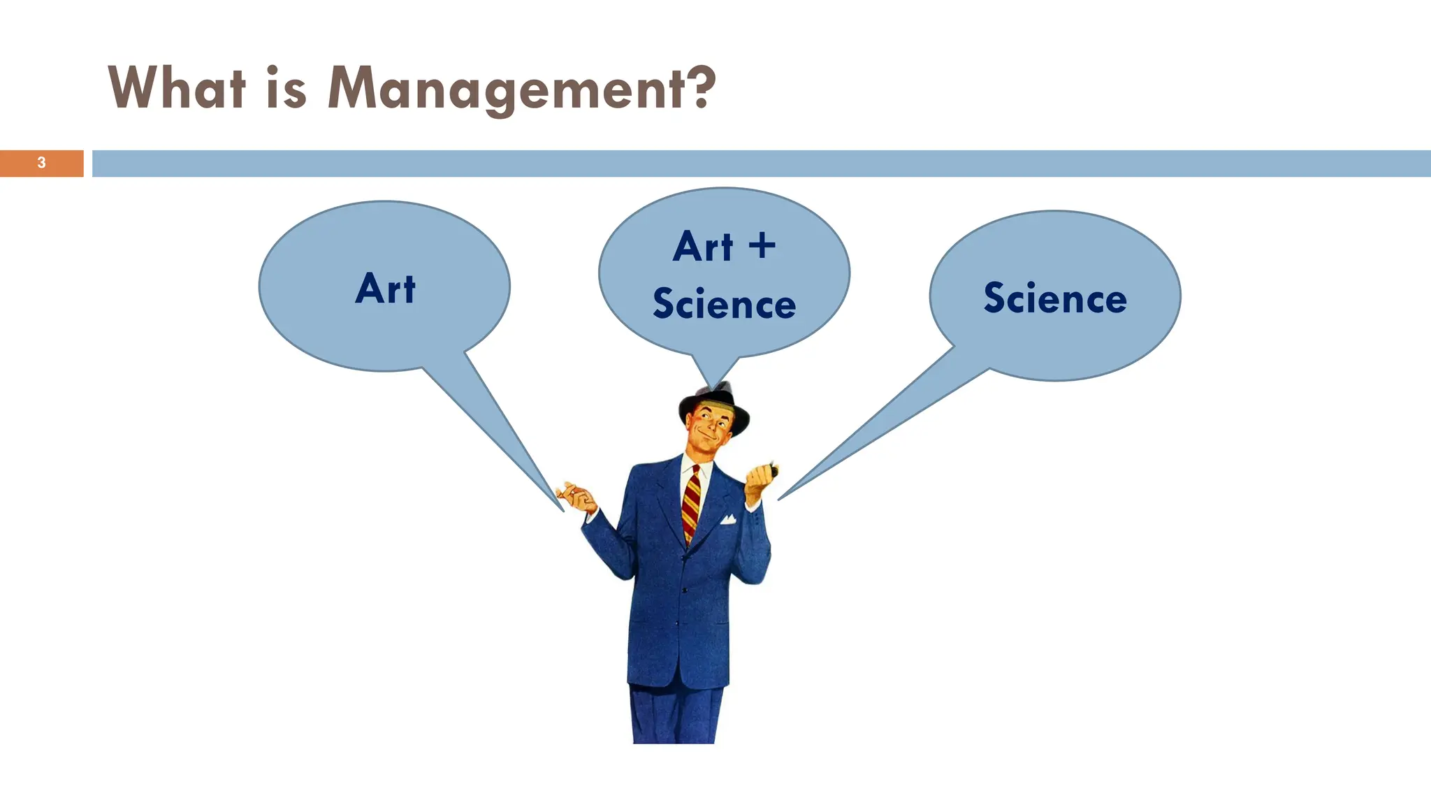 What is Management?
Science
Art
Art +
Science
3
 