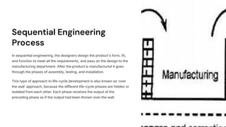 Product cycle- Design process- sequential and concurrent engineering ...