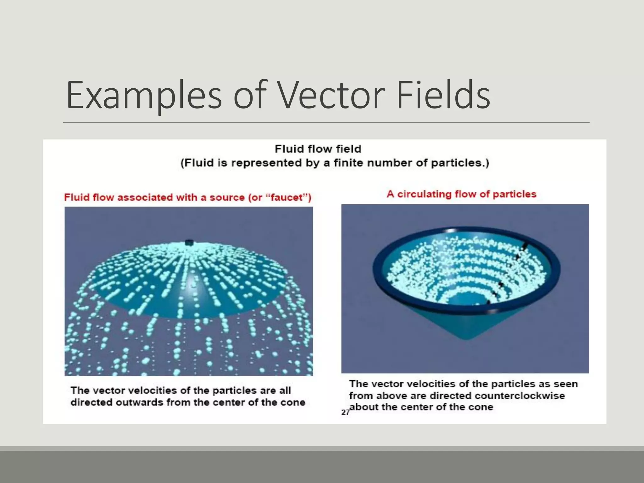 Examples of Vector Fields
 