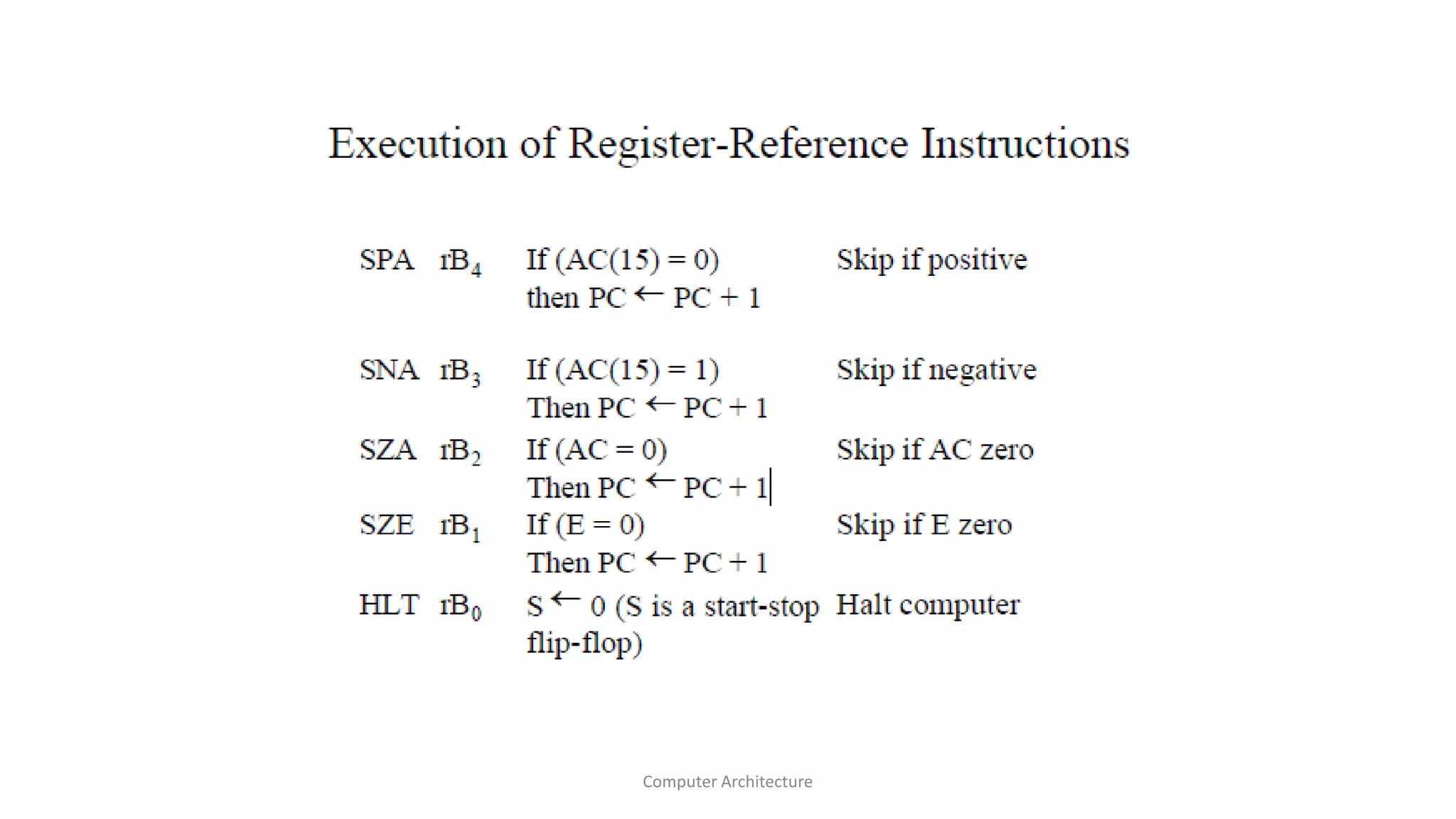 Computer Architecture
 