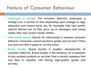 Unit 1 - Consumer Behaviour.pptx for bba | PPTX